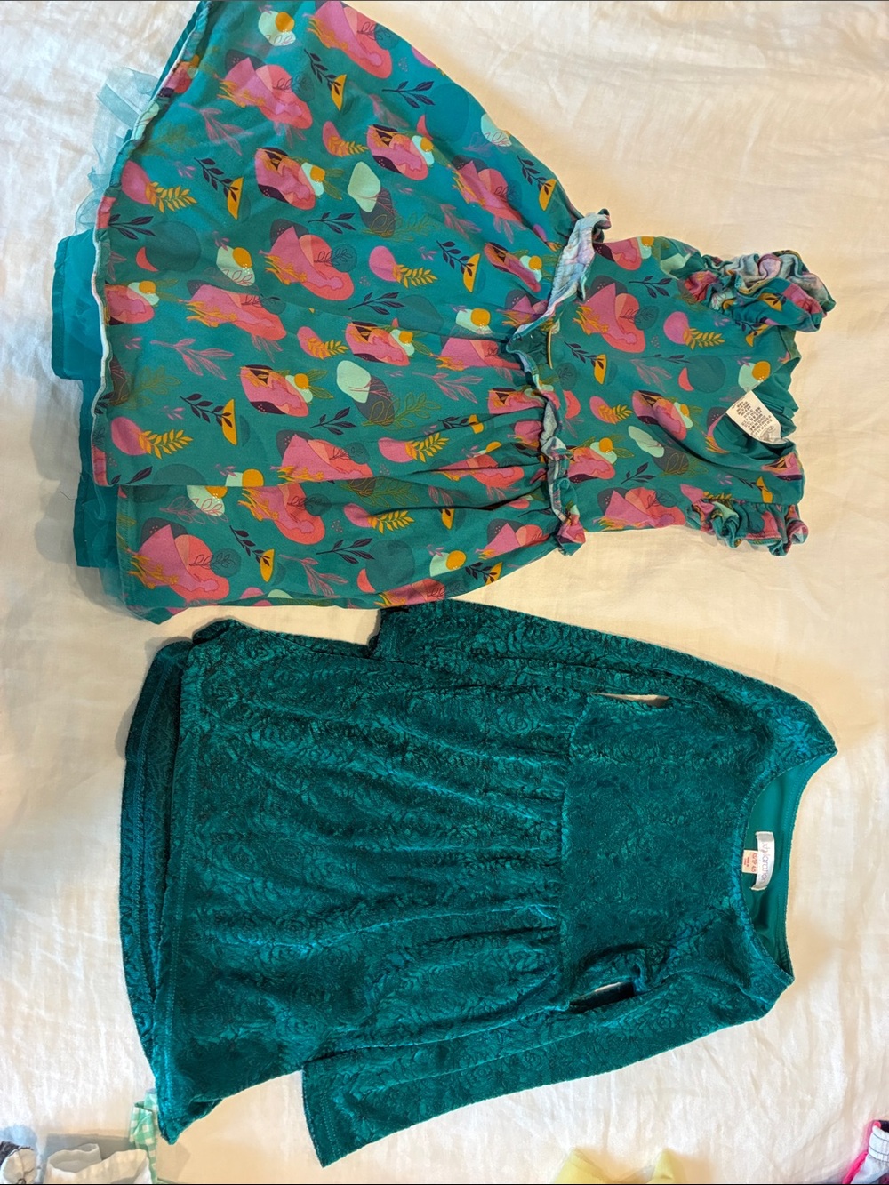Bundle of two dresses, Disney and velvet